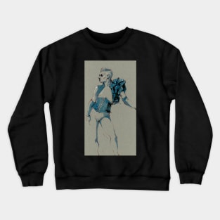 Tillie Dies Fashion Illustration Crewneck Sweatshirt